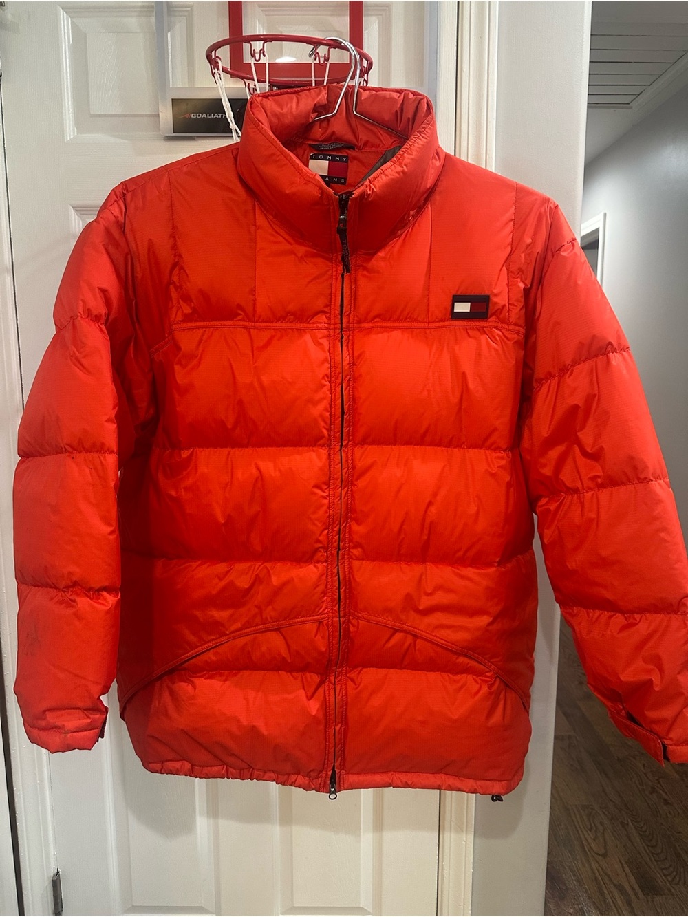 Tommy Hilfiger Orange-Red Puffer Coat